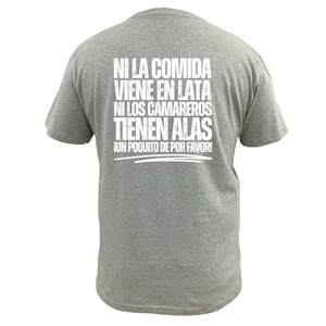 Weiches T-Shirt für Männer und Frauen, 100% Baumwolle, Unisex, das Essen ist kein spanisches Stimmungskellner, europäische Größe 10 Hauptverkaufs -Landwirtschaftshemd - №2