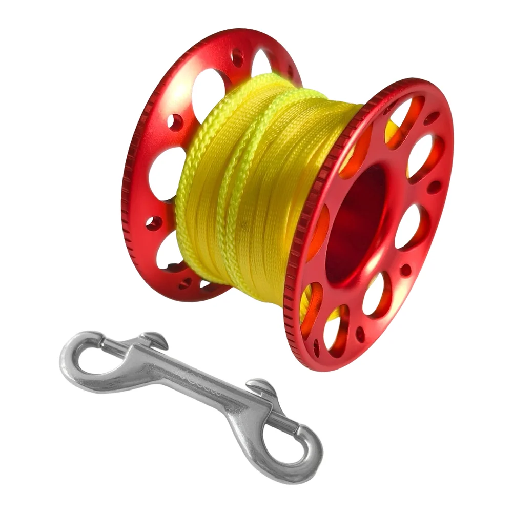 360 Degree Swivel Mechanism Stainless Steel Hook Scuba Diving Spool Compact Portable Design 360 Degree Swivel Joint