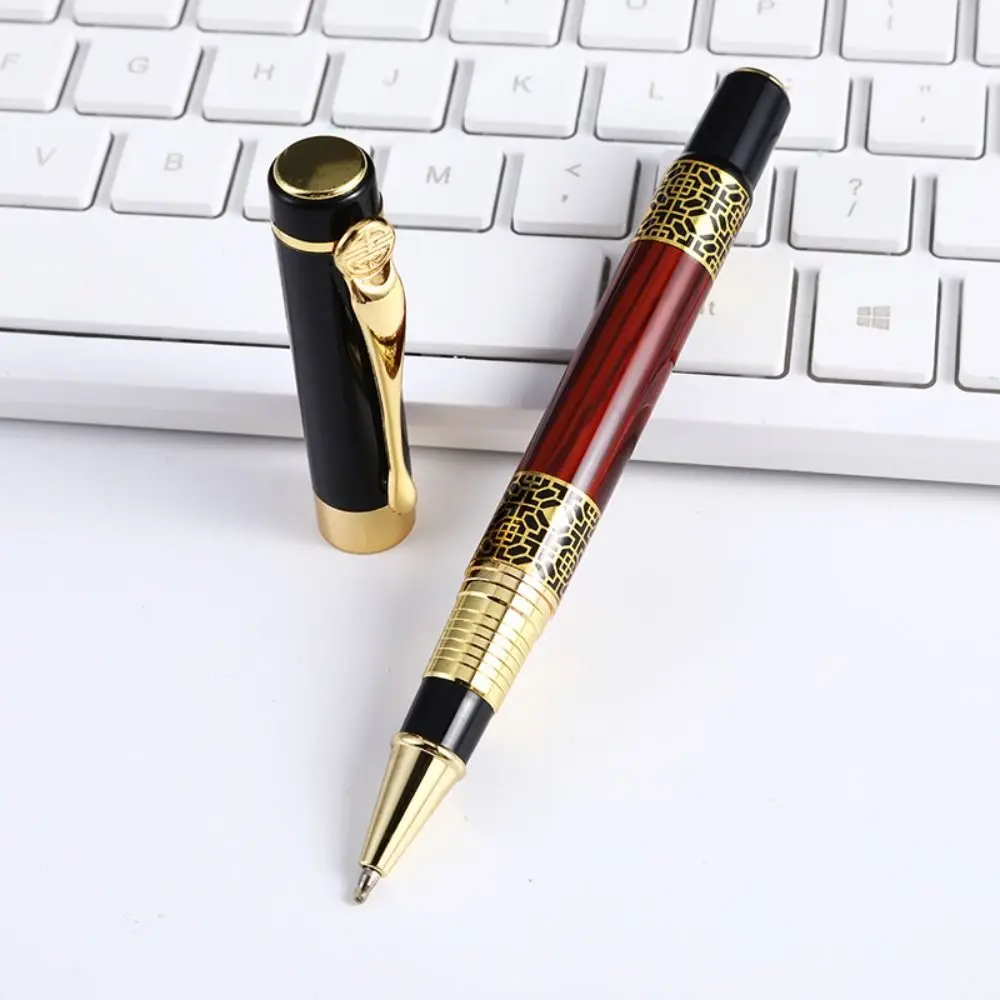 Luxury Metal Ballpoint Pen Business Signature Fountain Pen Student Gift Writing Tools Blue/Black Ink Gel Pen for School Office