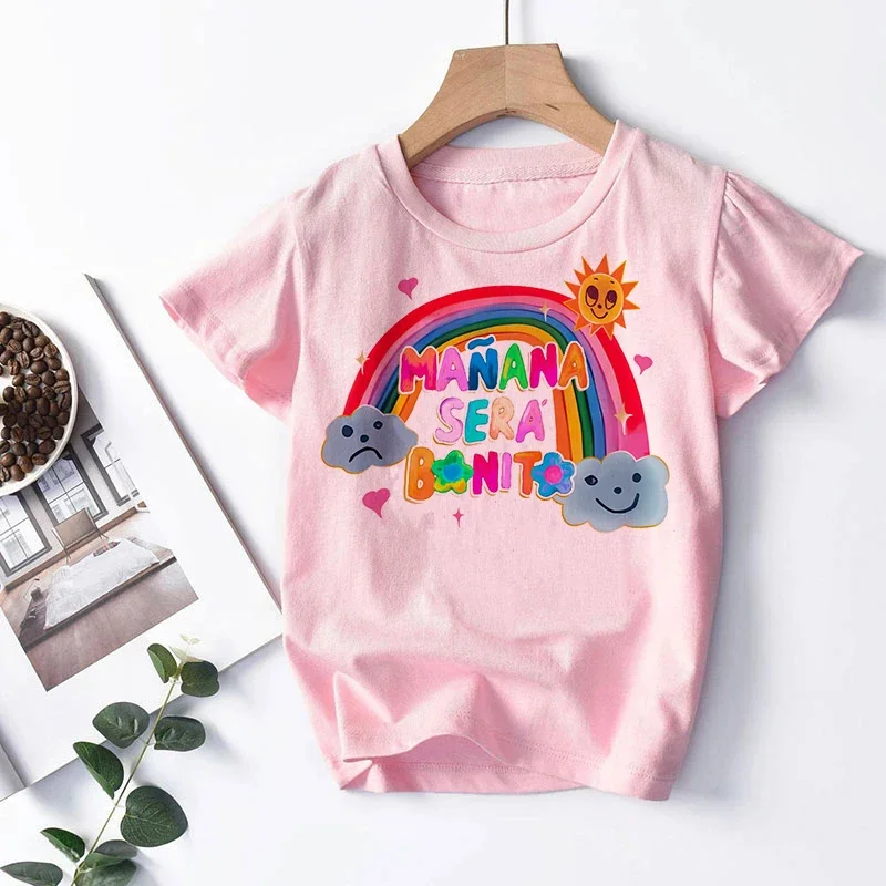 Pink Kid T Shirt Manana Sera Bonito Karol G Bichot Children T-shirt Kids Clothes Tshirt Tops Tee Boys Girls Tee Baby Sweet Tops