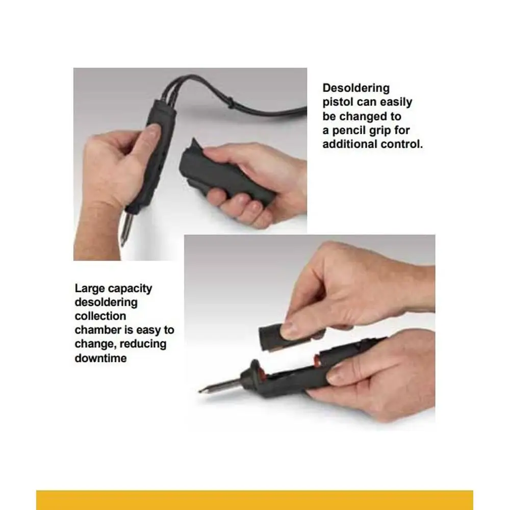 Internal Pump Desoldering System Dual Output 2-in-1 Ergonomic Hand-piece Smart Chamber