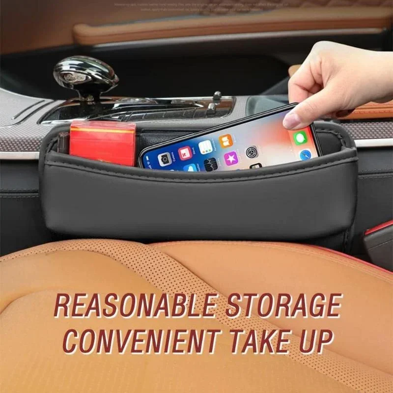 Universal Car Seat Gap Storage Box Auto Console tasca laterale sedile fessure Organizer accessori interni auto accessori para Auto