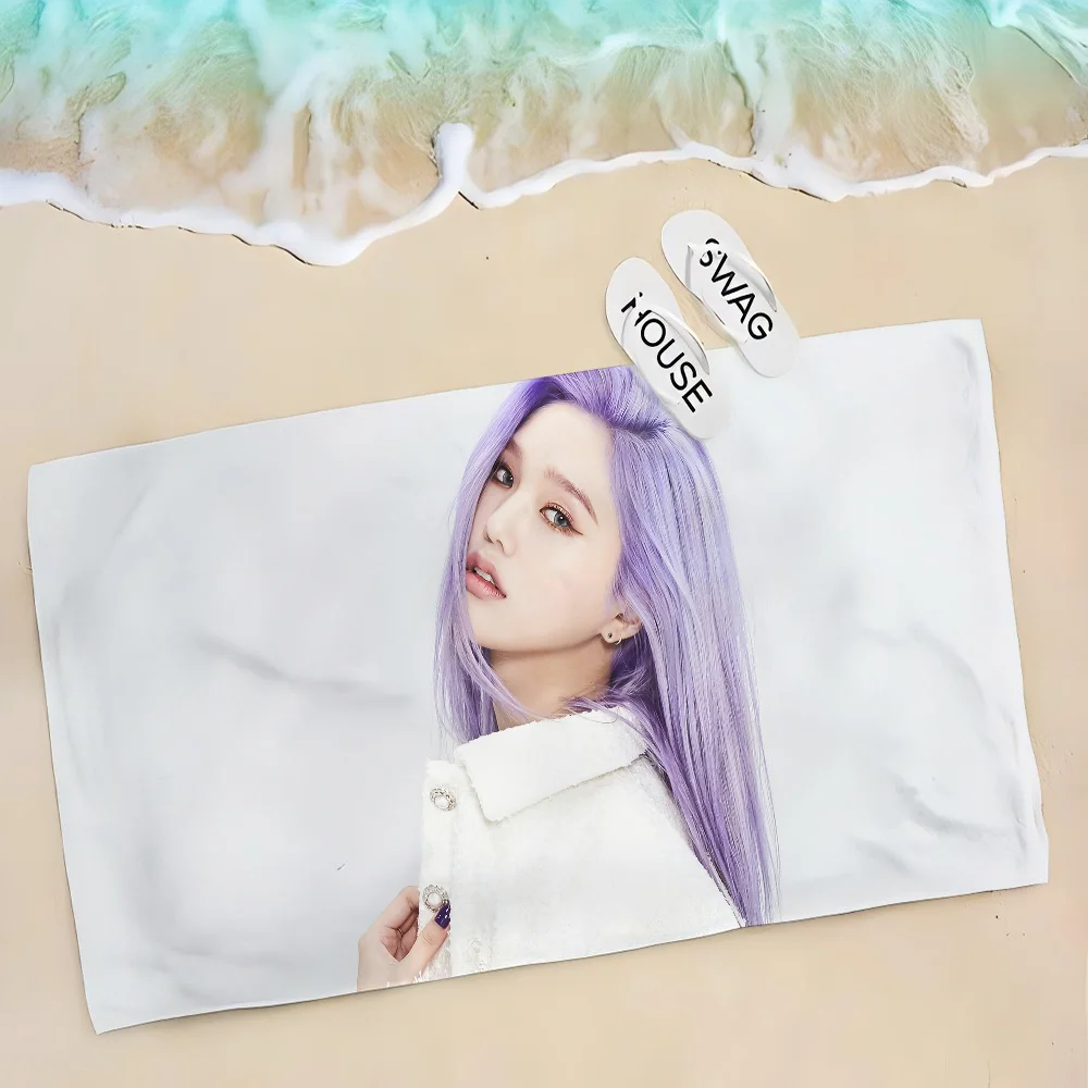 1ชิ้นกลุ่ม kpop ที่มีชื่อเสียงโอ้สาวของฉัน Mimi ผ้าเช็ดตัวชายหาดผ้าไมโครไฟเบอร์แห้งเร็วผ้าห่มชายหาดสำหรับเด็กผ้าขนหนูสระว่ายน้ำ unisex