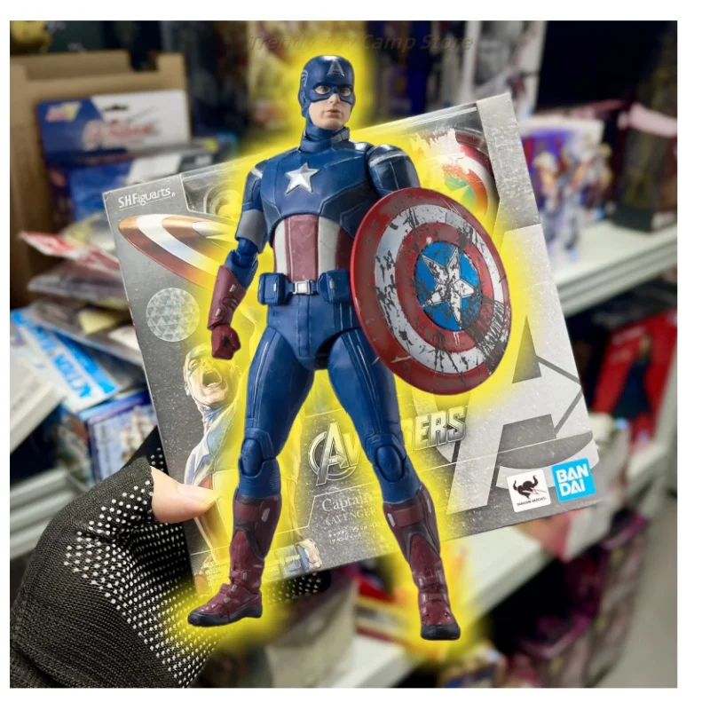 

【24-часовая доставка】Ручная работа Модель House of Affairs Bandai Shf Captain The Avengers War Damage Edition Передвижная кукла