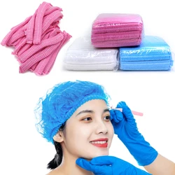 20/100Pcs Disposable Non Woven Fabric Hat For Eyelash Extension Makeup Hair Net Caps SPA Hair Salon Sterile Hats Supplies