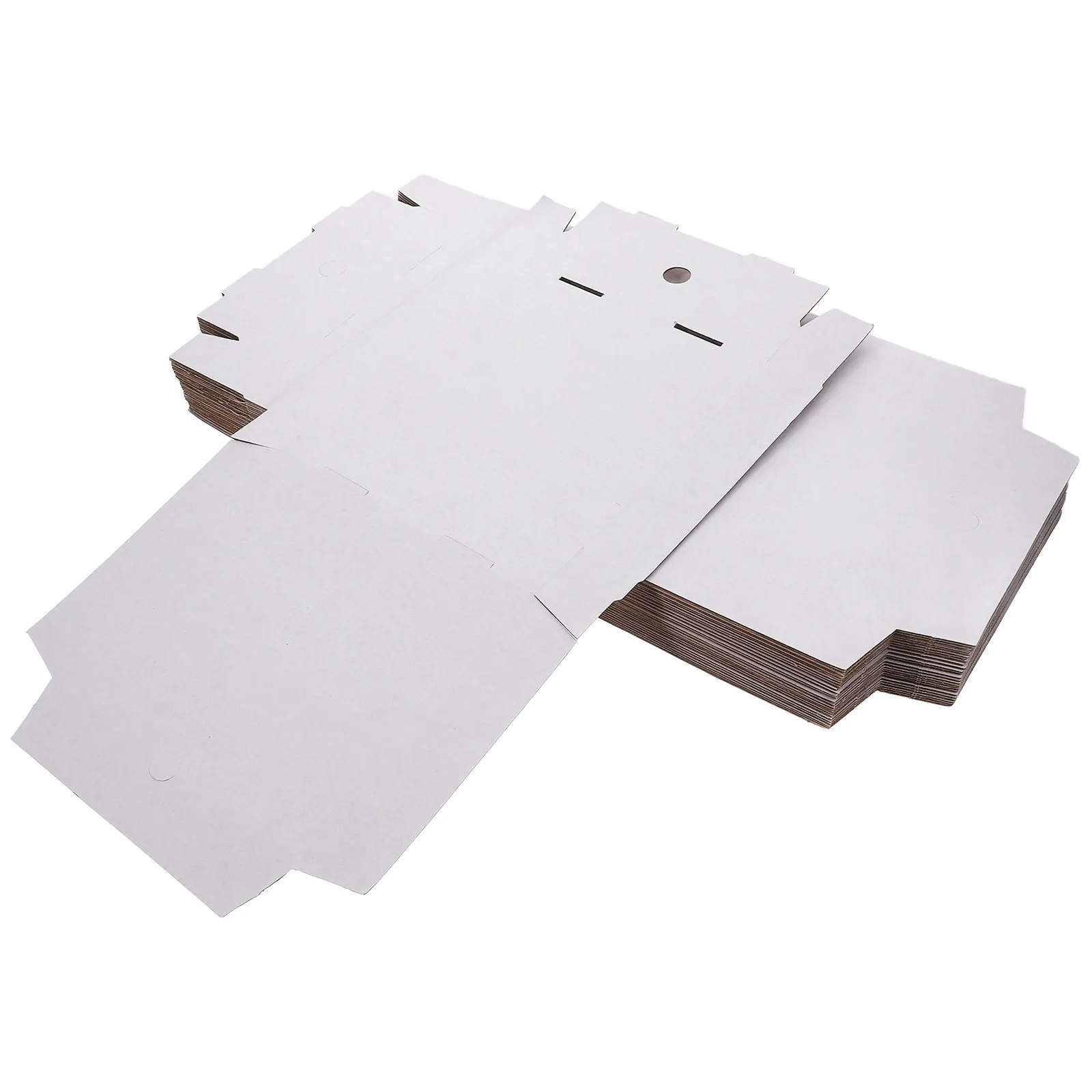 

30 шт. коробок для пиццы из крафт-картона, 6 дюймов, белые, гофрированные, жиростойкие, многоразовые, для пиццы, тортов, печенья, еды на вынос, для хранения