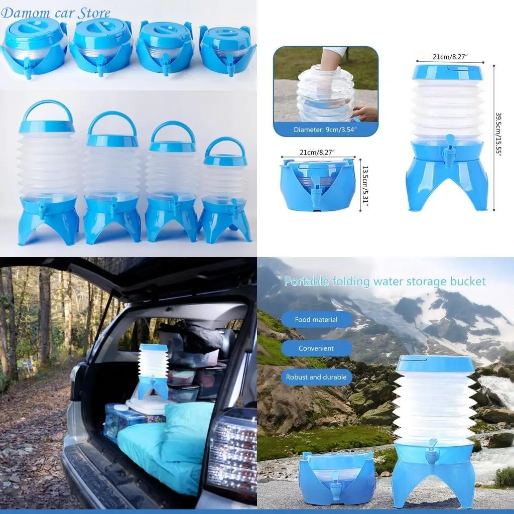 

A2UC Outdoor Water Container для кемпинга портативное складное ведро для воды с смесителем резервуарного бака.