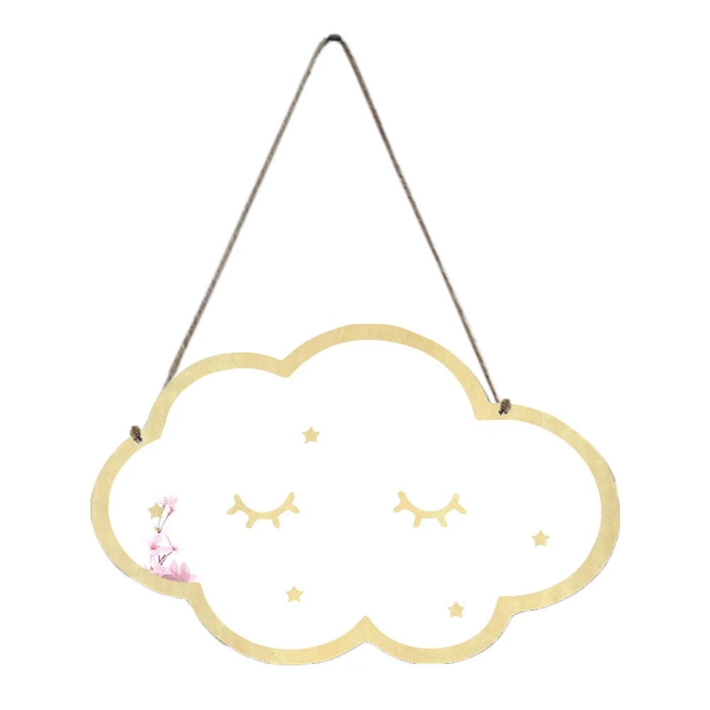 إطار خشبي مرآة أكريليك على طراز الرسوم المتحركة ديكور المنزل حواف ناعمة انعكاس مثالي لا زجاج آمن للعائلة سهل التعليق و