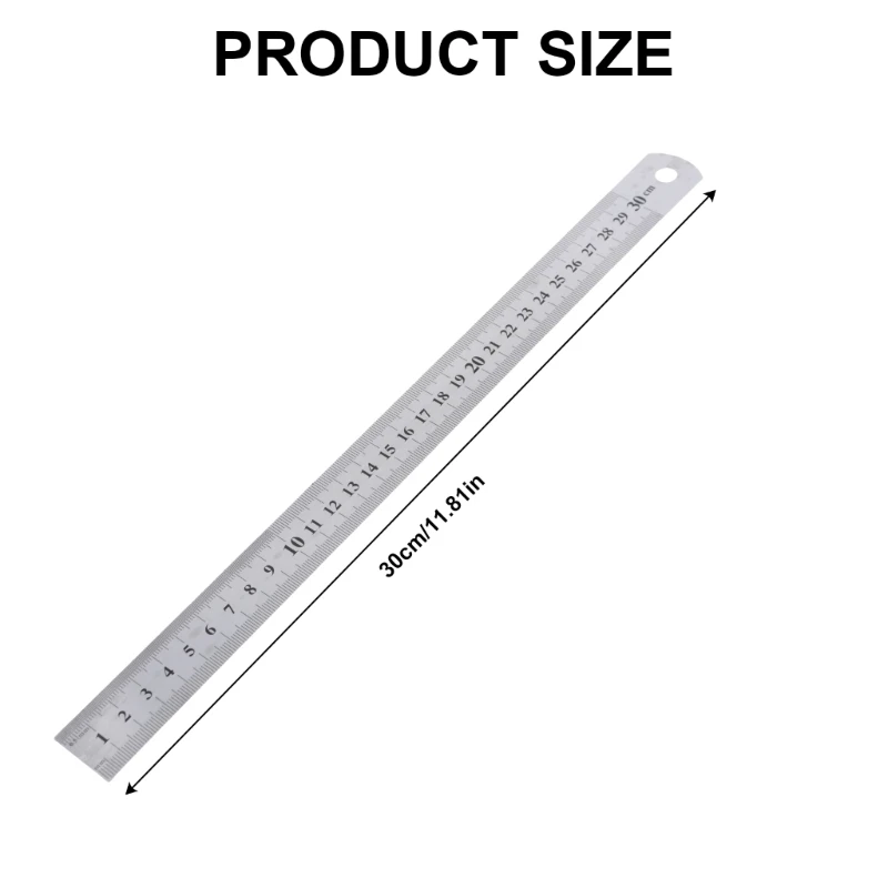 ipiip Woodworking Pocket Ruler Metal Slide Stop Marking Ruler Marking Gauge