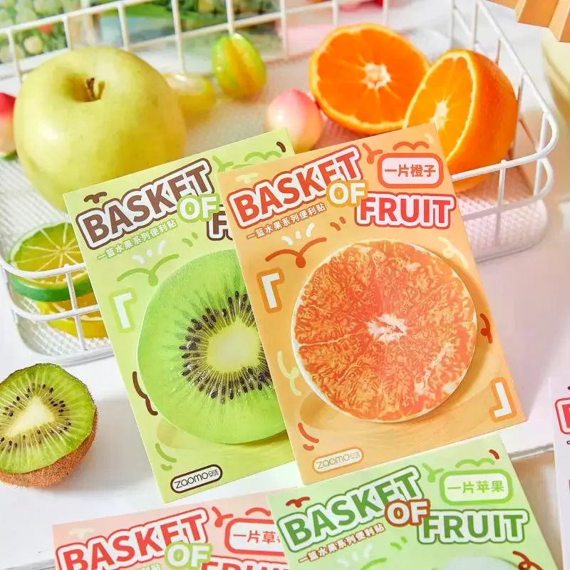 

30 Pcs Cute Creative Food Material Sticky Notes Simulate Vegetable Fruits Mini Notes Message Notepad Diy Elf-Stick Memo Pads
