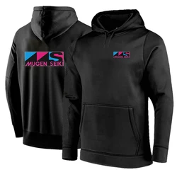 2024 New Men Mugen Seiki Printing Spring and Autumn Cotton Solid Color Pullover Hoodies Simplicity Comfortable Tops