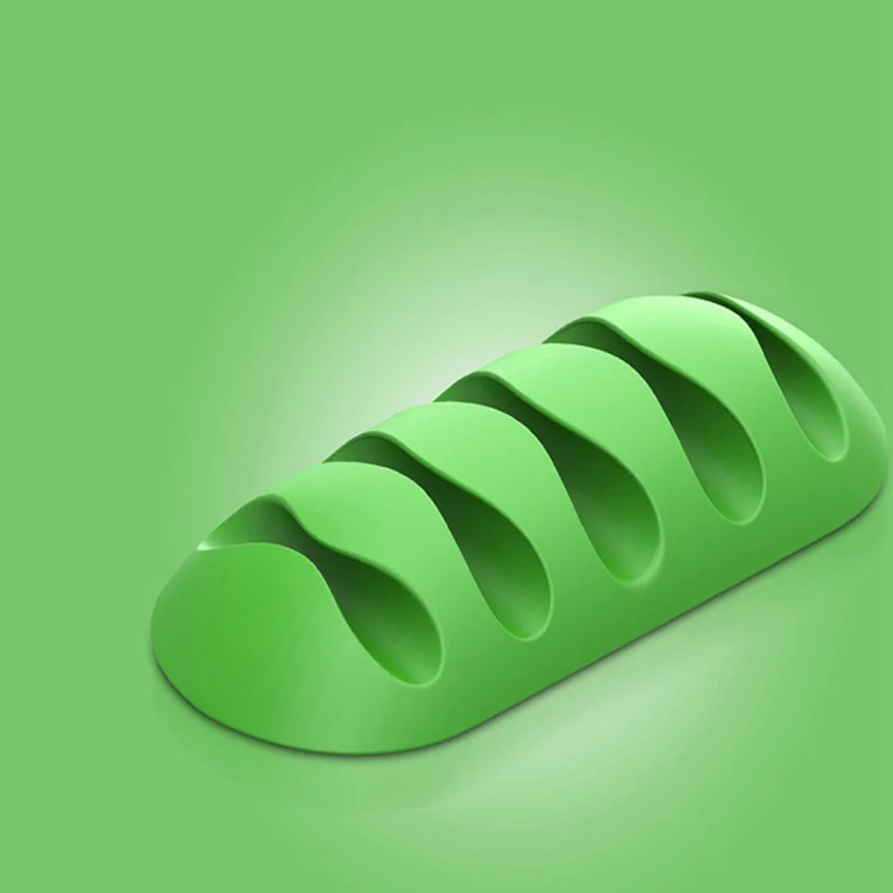 4 قطعة منظم الكابلات سيليكون الحبل كليب سطح المكتب سلك حامل مرونة إدارة الكابلات مقاطع للبيانات سماعة لوحة المفاتيح الماوس #1