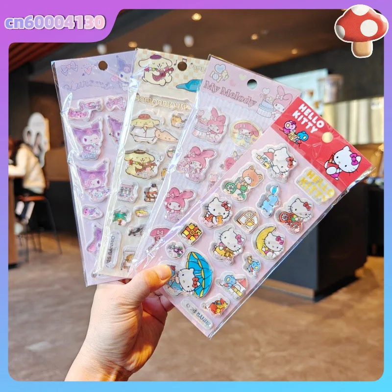 

1/8 шт. kt Melody 3d Shake масляная наклейка «Зыбучий песок» Diy чехол для мобильного телефона чашка воды декоративная наклейка студенческая учетная запись подарок