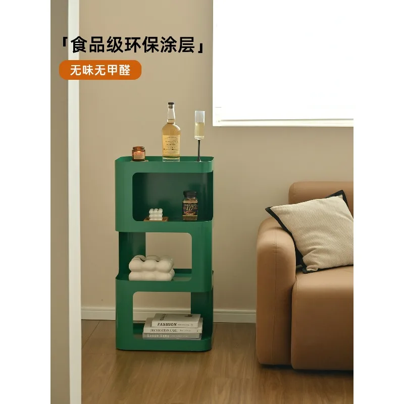 Fengtang living room floor shelf wrought iron bookshelf wall small narrow cabinet steel storage bookcase wall storage cabinet
