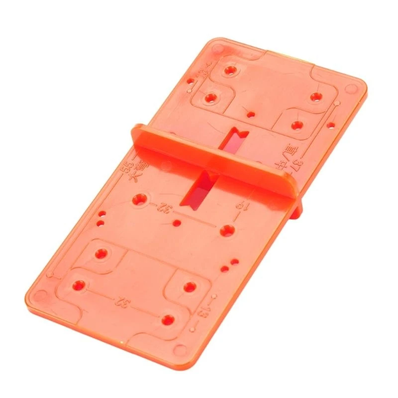 J0MC 35/40mm Hinge Drilling Guide Positioner Hinge Hole Drilling Guide Cabinet Door Hole Finder Woodworking Hand Tool