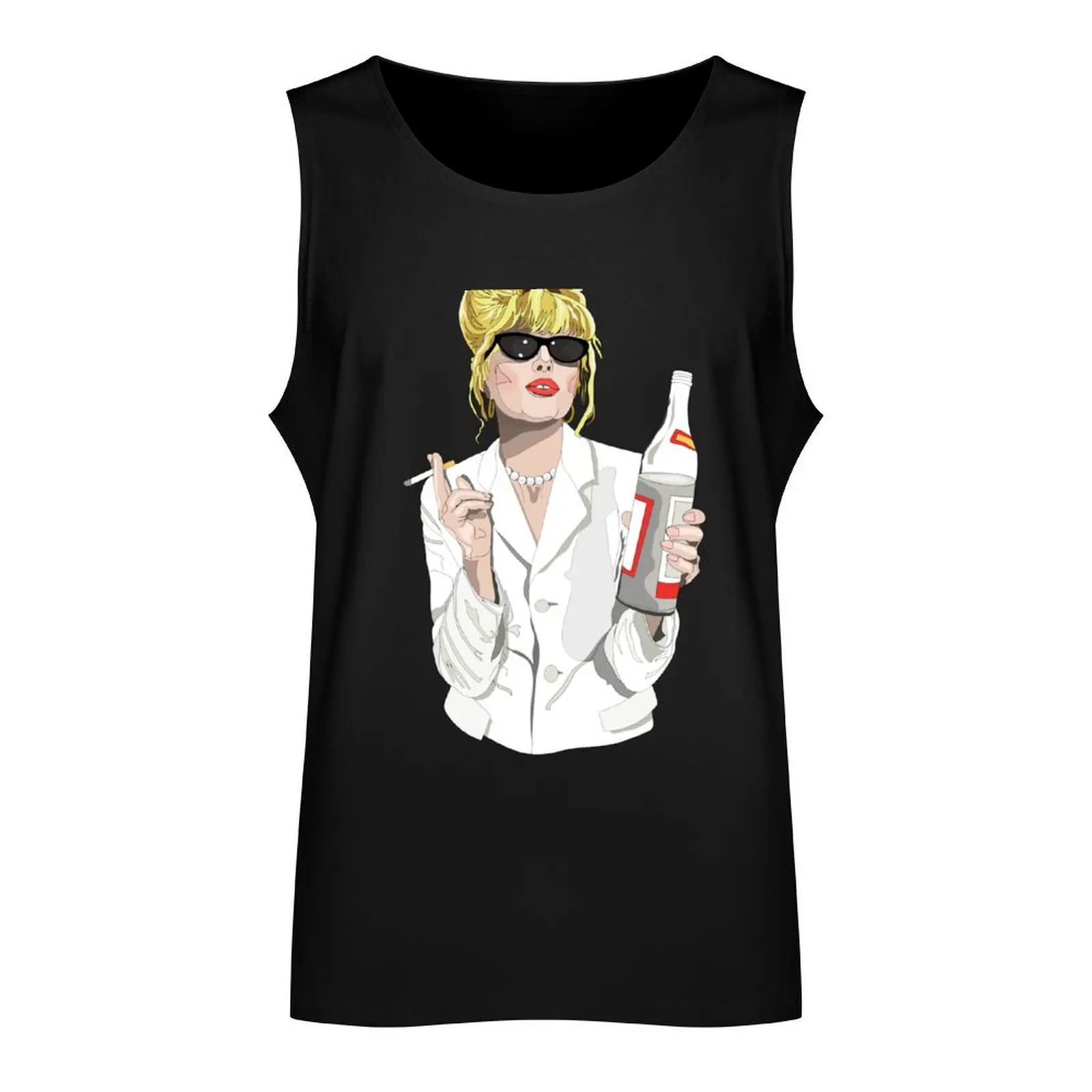 Patsy Stone AbFab Cheers Darling Tank Top T-shirt Men's gym gym clothes man fitness Bodybuilding shirt