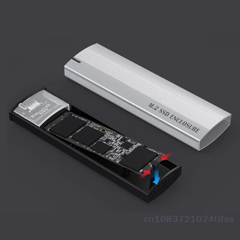 

1 шт. M.2 NVME PCIe/NGFF SATA с двумя протоколами SSD Корпус внешнего жесткого диска 10 Гбит/с Корпус USB типа C поддерживает ключи M и B&M