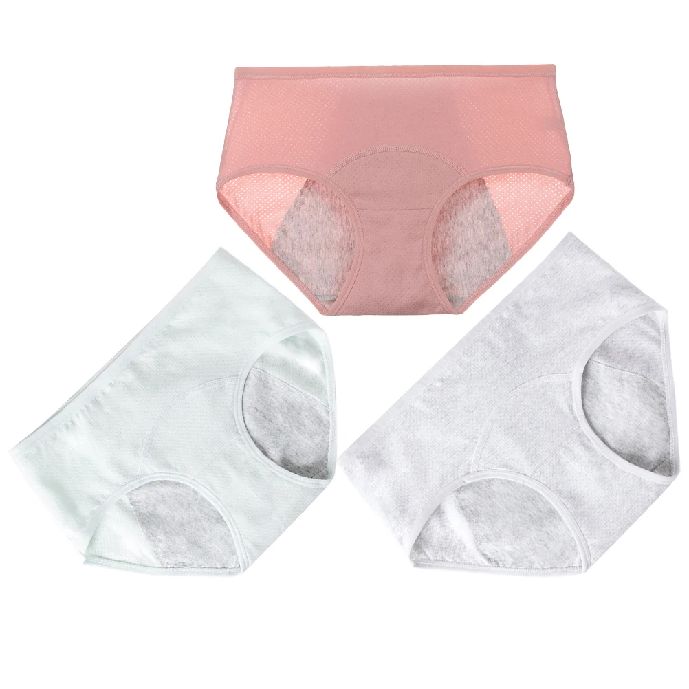 

Женское физиологическое нижнее белье, хлопковые трусы с высокой талией, M, серые, бежевые, зеленые, удобные, мягкие, с эластичной резинкой на талии