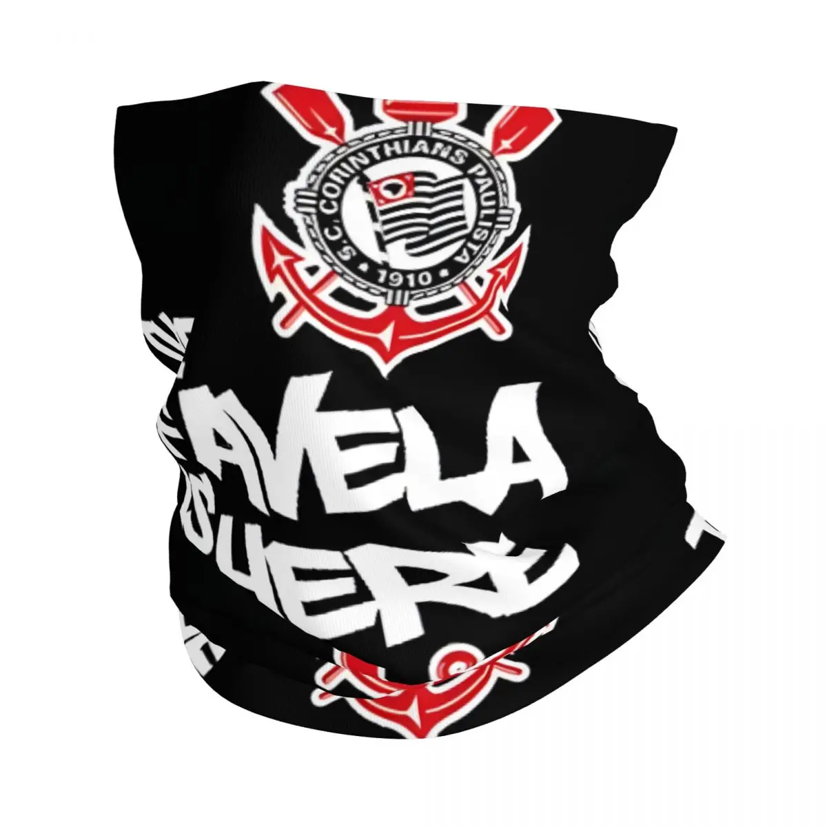 The Favela Is Here Bandana Neck Cover Motorcycle Club Corinthians Wrap Scarf Cycling Scarf Hiking Unisex Adult Breathable