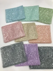 24 Color Mesh Embroidery Pearl Sequins Lace Fabric Loose Beads Embellishment Fabric Handmade DIY Cloth Wedding Dress