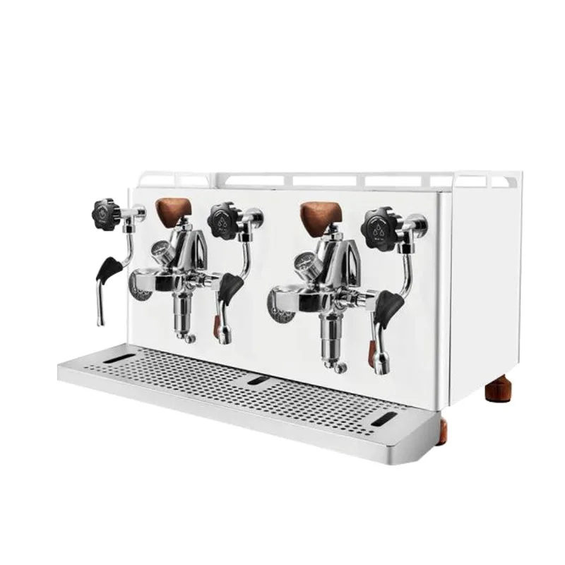 rotary pump coffee machine, independent double boiler commercial solenoid valve dual temperature control coffee machine