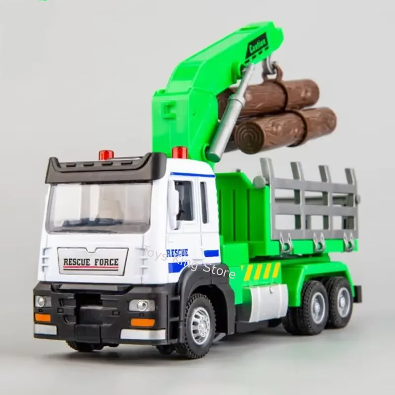 

1/32 моделирование, транспорт, инженерный грузовик, сплав, инерционная задняя модель, светильники, передвижные детские игрушки, подарки на день рождения для мальчиков