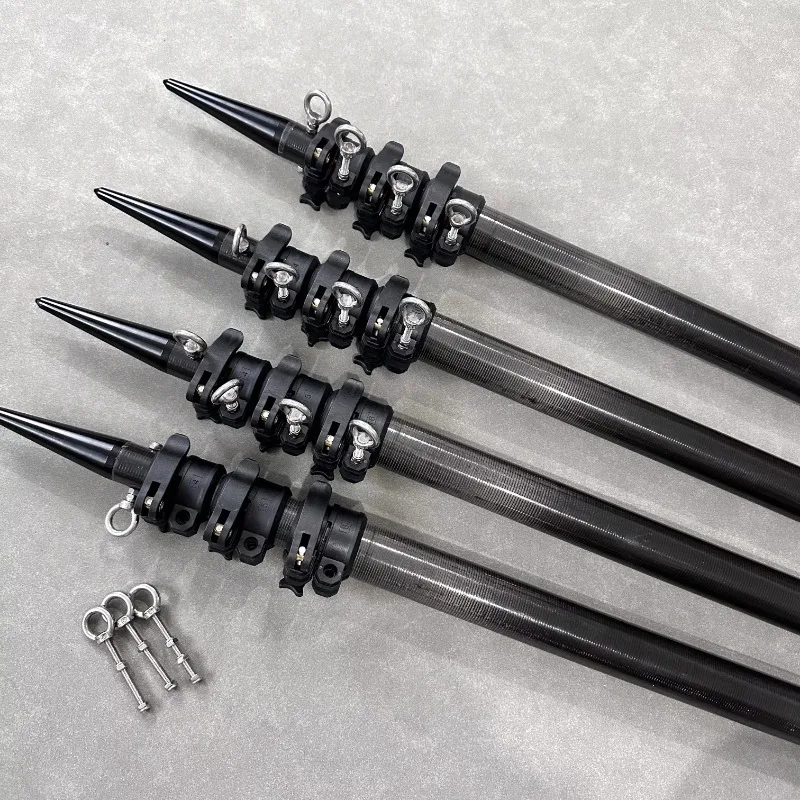 

15 '1.5 "Base Carbon Fiber Retractable Fishing Leg Rod with Kayak Accessories