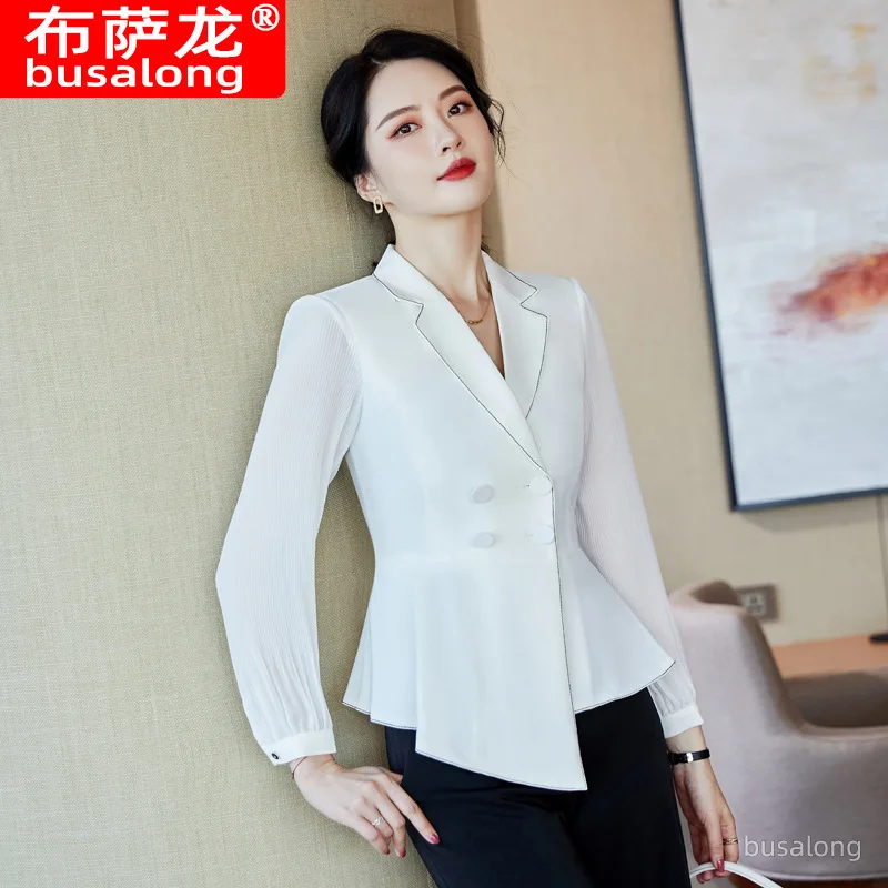 Spring and Autumn Long Sleeve Professional Suit Women's Fashion SuitOLFormal Elegant Business Workwear Suit Jacket