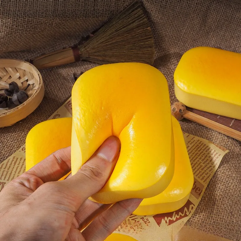 لعبة الخبز المبتكرة اسفنجي بطيئة الارتفاع الحسية تململ الإجهاد الإغاثة للقلق ADHD التوحد هدايا للأطفال البالغين ASMR