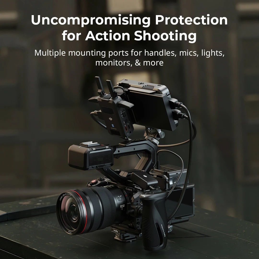 SmallRig C50 Camera Cage for Canon EOS C50 W NATO Rail Cable Clamp Modular Compatibility with Canon’s Original XLR Top Handle