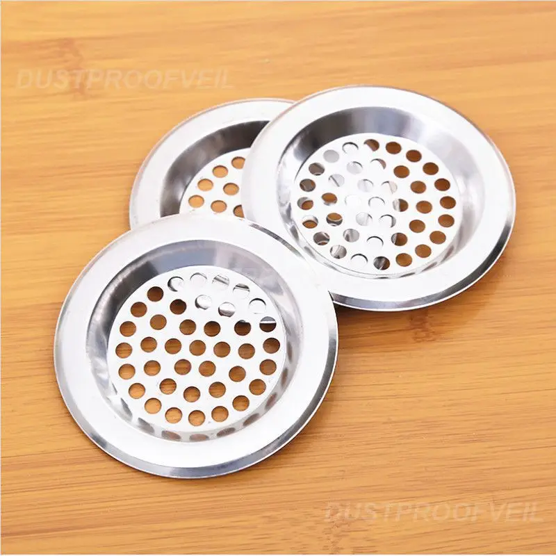 1~10PCS Kitchen Sink Stop Sink Strainer Filter Stainless Steel Bathtub Hair Catcher Stopper Shower Drain Hole Filter Kitchen