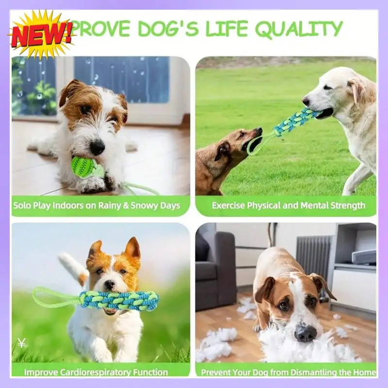 

T24C Suitable For Large And Small Dogs Dog Teeth Cleaning Chew Toys Pet Interactive Toys