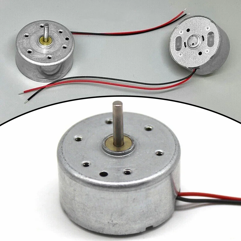 1Pcs Small 24mm Round Electric Motor 2mm Shaft Parts For DIY Fans And Electronic Products RF-300CA RC-300 DC 3V 5V 6V 10300RPM