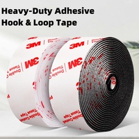 3M Authorized Hook Loop Tape - Heavy Duty Self-Adhesive for Curtains/Screens | Super Strong Bond Dual-Sided Fastener Strips