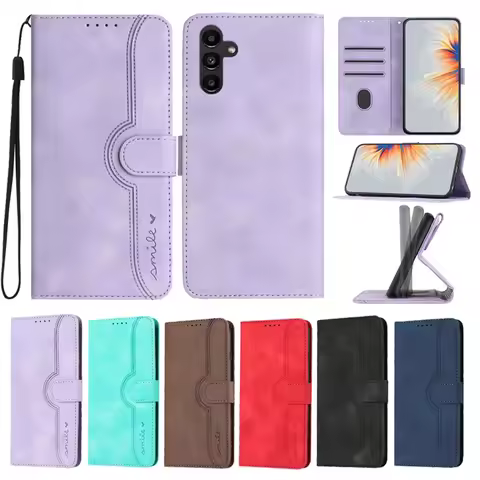 Solid Color Flip Card Slot Wallet Leather Case For Samsung Galaxy S25 Edge S24 Ultra S23 Plus S22 S21 S20 FE A16 A26 A36 A55 A56