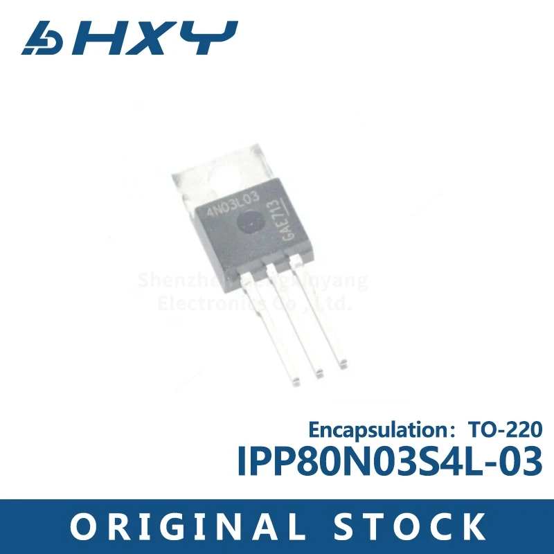 5PCS    IPP80N03S4L-03 Silkscreen 4N03L03 TO 220N channel MOS tube 30V80A