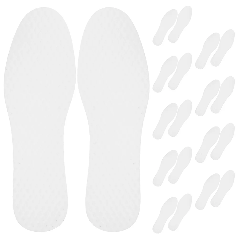 

20pcs Breathable Sweat-Absorbing Insoles Thin Shoe Inserts For Sports Running Hiking Boot Sneaker Disposable Inner Soles Foot