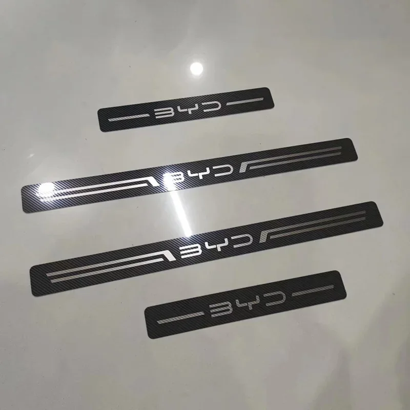 For BYD Atto 3 EV Car Door Sill Stainless Metal Protection for BYD Atto 3 Yuan Plus Dolphin Seal Song Plus Seagull Han Tang Qing