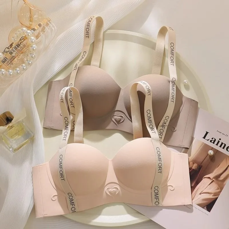 2026 Push Up Bra for Small Breasts Seamless Lift Adjustable Bralette Anti Sag Ringless Design Back Beauty Enhancer 24H Comfort