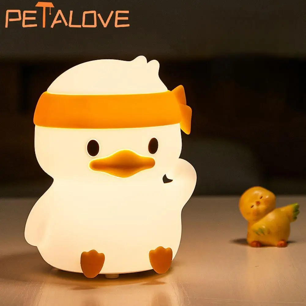 KrasnoAnimal-Lampe en silicone avec contrôle tactile, joli cadeau, canard, lapin, chien, mignon, chaud, doux, coloré, aste par USB