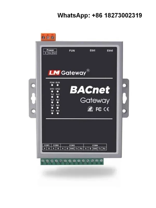 BACnet gateway Modbus, DLT645, OPCUA, PLC, Mbus to BACnet conversion