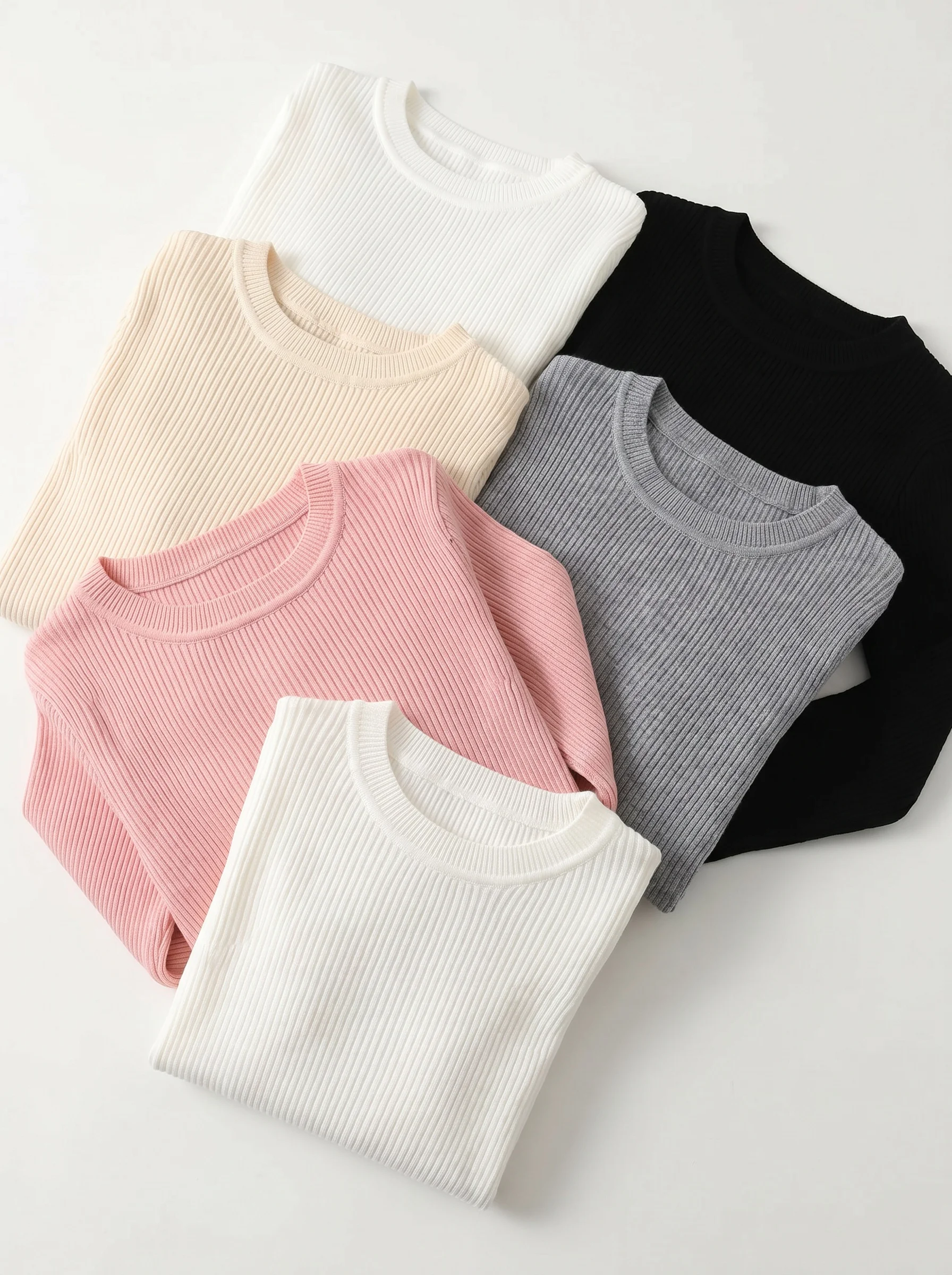 AOSSVIAO 2026 Autumn Winter Women Sweater Solid Long Sleeve Pullover Basic Top Fashion O-neck Elastic Female Knitted Jumper