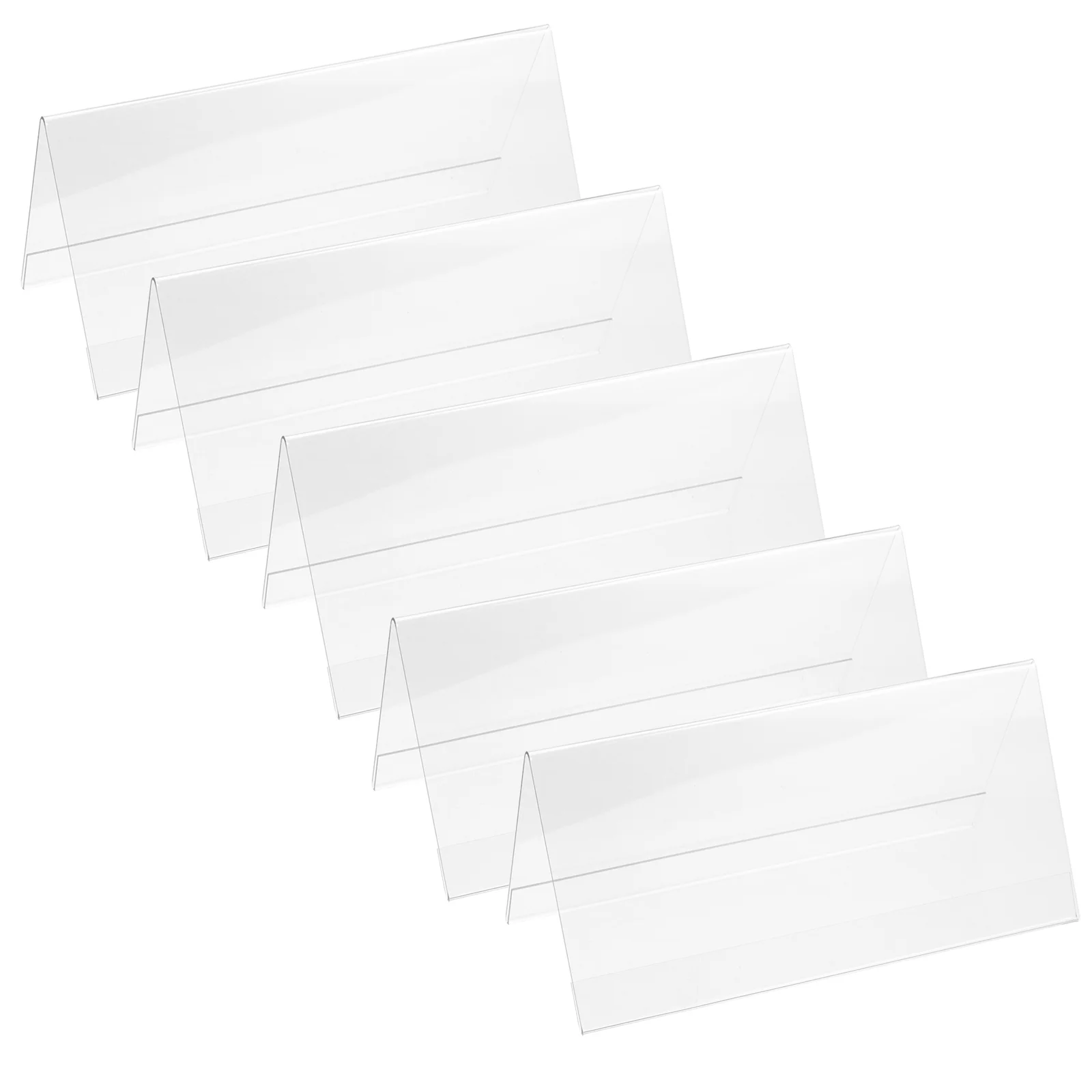 5 Pcs Table The Sign Conference Board Office Signs Card Display Stand Signage Label 1200X600X600CM Acrylic Seating Blank