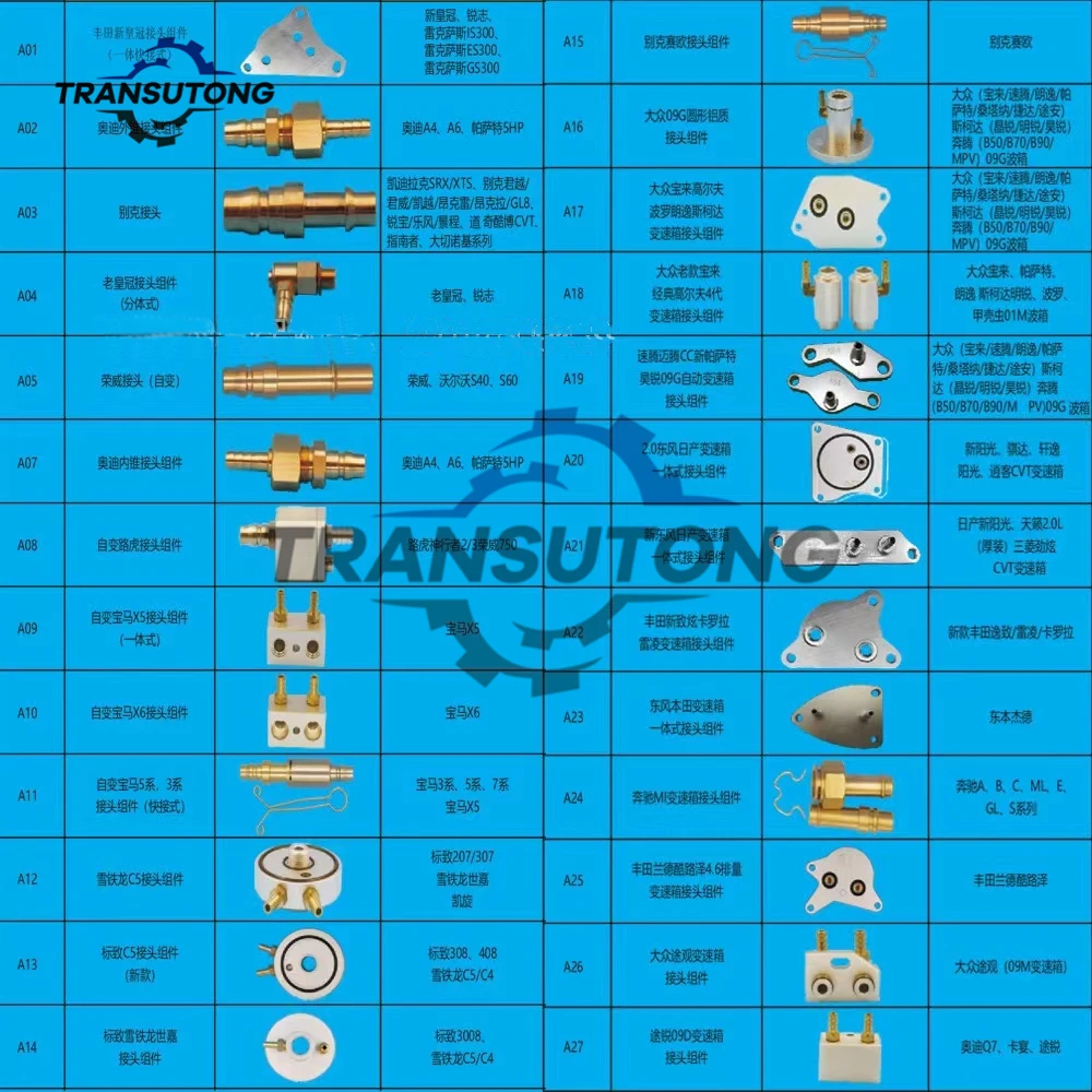 1/2 PCS Automatic Transmission Oil Change Connector Gearbox Quick Simple Joint Conector (Please note the model you need)