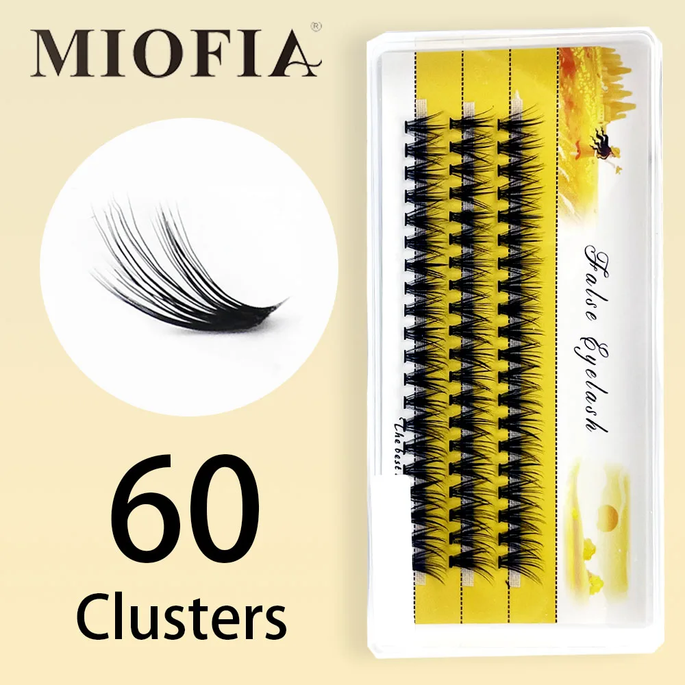 60pcs Eyelash Extensions 10D 20D 30D 40D Russian Volume Lashes Natural Fluffy Individual Cluster Lashes Easy Fan Makeup Tool