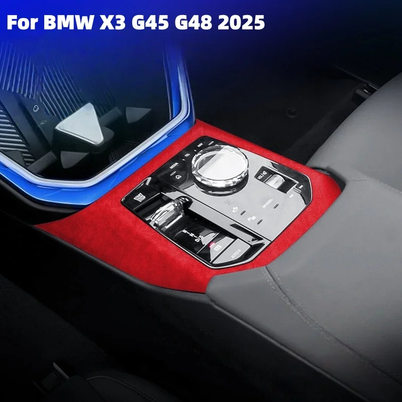 

For BMW X3 G45 G48 2025 Central Control Panel Cover Trim Frame Stickers Made of Alcan tara Car Interior Tuning Accessories
