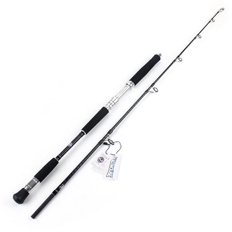 Madmouse New Japan FUJI Guides Cross Carbon Jigging Rod 1.68m 1.9m 2.4m Different Hardness 37kgs Boat Jig Rod Ocean Fishing Rod