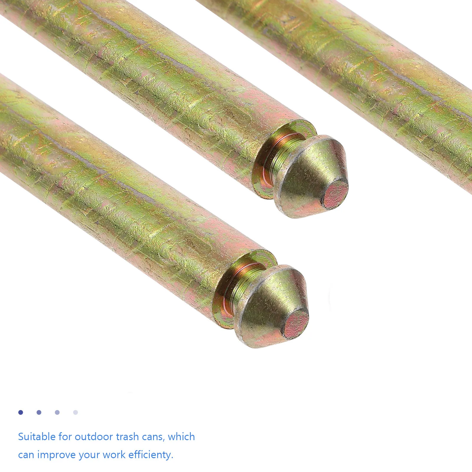 Trash Can Wheel Axle Heavy Duty Replacement Shaft for Easy Bin Moving in Hospitals Parks and Offices