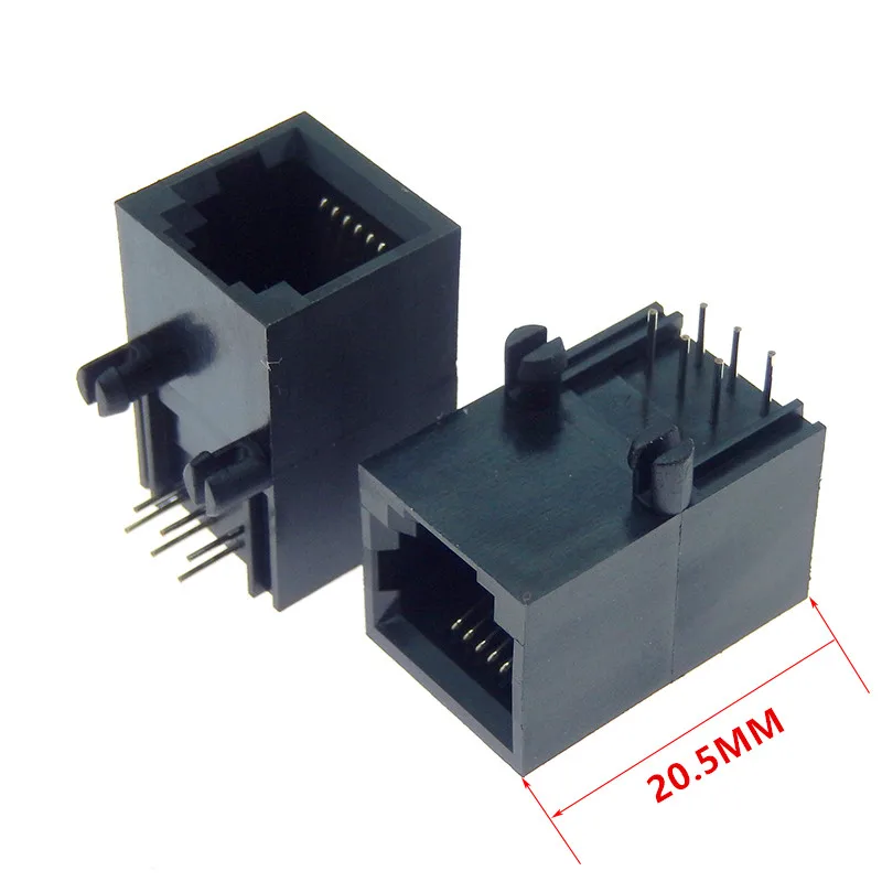 5Pcs RJ12 6P6C RJ11 PCB Mount Telephone Modular Connector Socket Interface Crystal Female Socket Telephone For Plug Jack