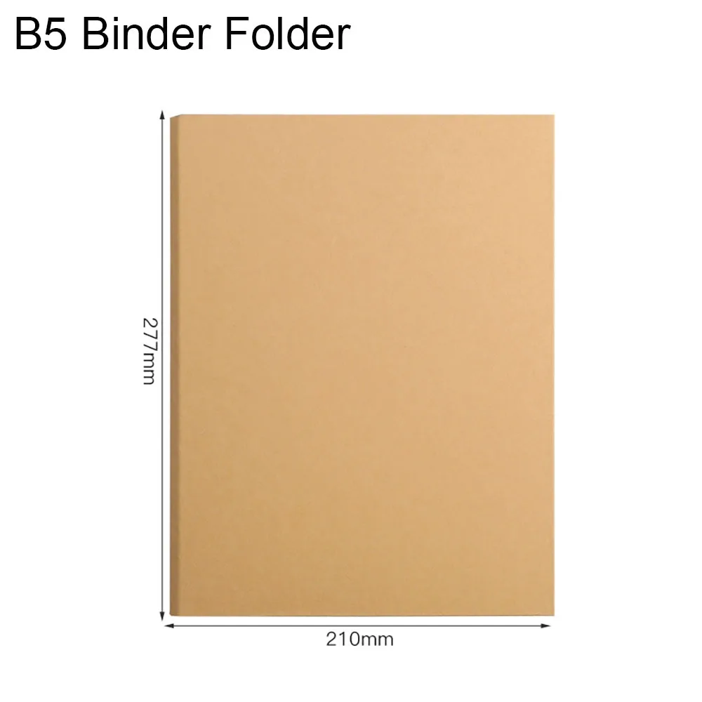 

New Kraft Paper Kraft Paper Binder Cover A5 B5 A4 Vintage File Folders Inner Page